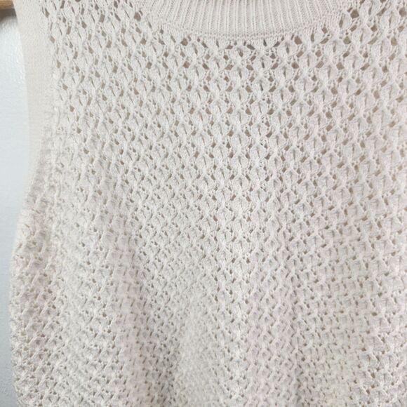 A New Day Sleeveless Knit Sweater Cream Size XXL NWT - Picture 4 of 7
